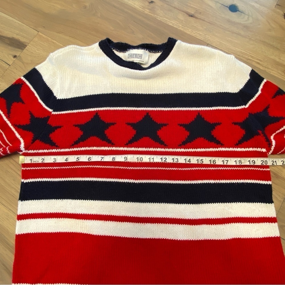 Vintage Cricket Lane Collection Patriotic Crew Neck Sweater 4th of July USA - Picture 8 of 11